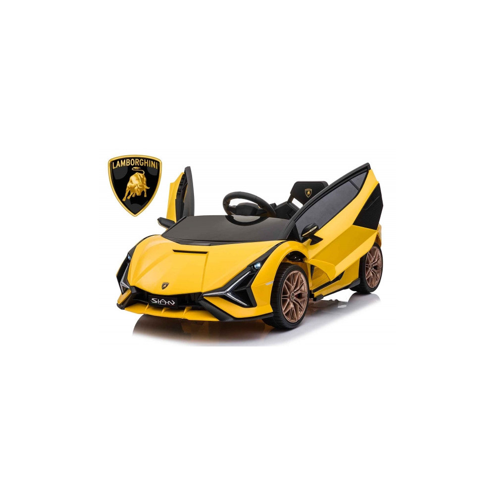 LAMBORGHINI SIAN 304 battery-powered car for children, yellow