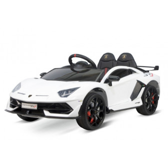 LAMBORGHINI AVENTADOR SVJ 268 battery-powered car for children, white