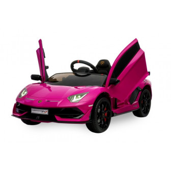 LAMBORGHINI AVENTADOR SVJ 268 battery-powered car for children, pink