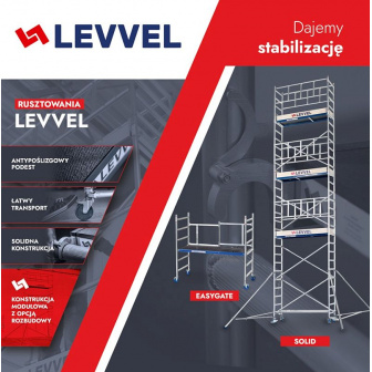 SOLID 5.5m Aluminum mobile scaffolding LEVVEL 550